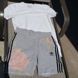 2 Adidas / Shorts and T-shirt Size Sm